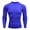 Colorful Blue, variant on Avamo Mens Sport T Shirt Long Sleeve Compression Shirts Crew Neck Summer Tops Moisture Wicking Muscle T-shirt Gym Tee Blue M