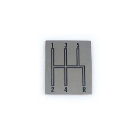 Console Indicator Shift Plate - Eckler's Premier Products 50-241554 - Chevelle Shift Indicator Plate, Console, 5-Speed