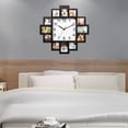 thumbnail image 3 of GPCT Photo Frame Clock Picture Collage 12-Picture Display Wall Clock Photowall Wall Hanging Home Decor, 3 of 10