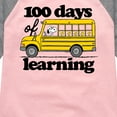thumbnail image 3 of Peanuts - 100 Days Of Learning - Toddler & Youth Girls Raglan Graphic T-Shirt, 3 of 5