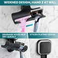 thumbnail image 4 of TAILI Suction Cup Razor Holder for Shower Wall 2 Pack, Versatile Suction Cup Hooks for Razor, Towel, Loofah, Squeegee, Cell Phone, Removable Damage-Free Hanging Shower Hook, Shaver Holder, Black, 4 of 8