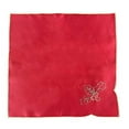 thumbnail image 6 of Fennco Styles Christmas Embroidered Holly Cloth Napkins 20" W x 20" L, Set of 4 – Red Dinner Napkins for Home, Holiday Décor, Family Gathering, Banquets, Special Occasion, 6 of 6