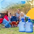 thumbnail image 5 of 2 Pieces Round Plastic Water Jug,1 Gallon Water Bottle with Handle and Screw Cap,Large Reusable Leak Proof Bottle for Camping,Outdoor Travel,Gym$$Sport & Recreation Other, 5 of 7