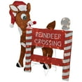 thumbnail image 4 of Northlight LED Lighted Rudolph Reindeer Crossing Outdoor Christmas Sign - 36" - Warm White, 4 of 6