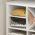 thumbnail image 4 of Furinno Cubicle H-Shelf Cube Organizer Insert in White, 4 of 8