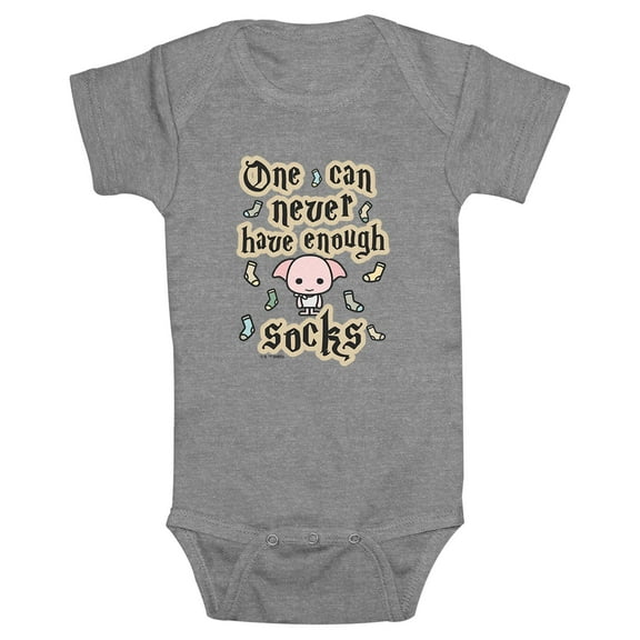 Infants' Harry Potter Chibi Dobby One Can Never Have Enough Socks Bodysuit