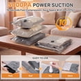 thumbnail image 4 of SUDILO 150 Pack Vacuum Storage Bags with Cordless Rechargeable Pump, 3 Sizes Space Saver Compression Bags for Clothes Bedding Travel Luggage, 4 of 11