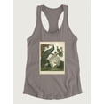 thumbnail image 3 of Peacock Gathering Racerback Tank Women -Sydenham Edwards Designs, Female x-Small, 3 of 4