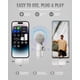 thumbnail image 2 of Micrófono Lavalier inalámbrico PQRQP 3 en 1 para iPhone, color blanco, 2 of 8