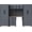Gray Black 8PCS, variant on HPDMC Garage Storage Cabinet System, 6-Pcs Garage Cabinets and Storage System Corner Workshop Set with Corner Cabinet, Cabinet Drawers, Workbench, Pegboard for Tool Organization, Black and Grey