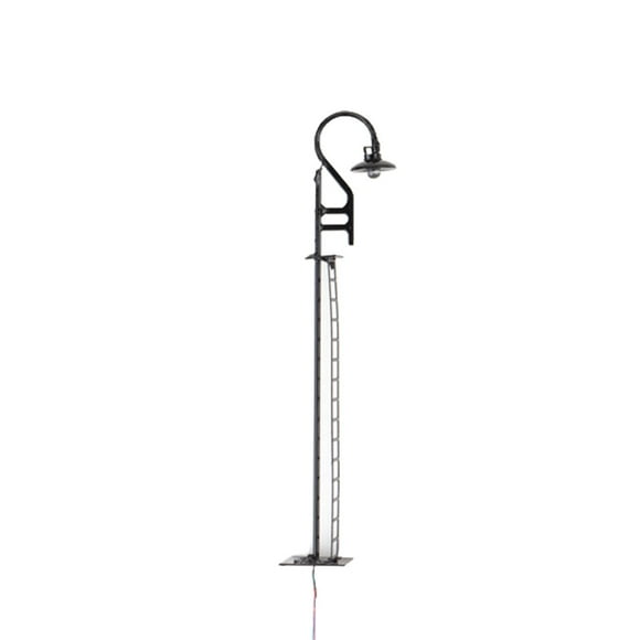 kurtrusly Model Railway Light Outdoor Warm White Crafts LED Lamppost Scale 1: 87 Micro Landscape Lightweight Park Lamps Decorations Black (Warm Light)