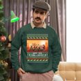 thumbnail image 5 of Christmas Sweatshirt, Funny Cowboy Santa Happ-yee Haw-lidays Christmas Sweatshirt, Western & Rustic Ugly Sweatshirt, Festive Crewneck for Parties & Gifts, 5 of 5