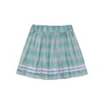 thumbnail image 7 of Doomiva Kids Girls Plaid Mini Skirt Set Sailor Short Sleeve Top with Pleated Tartan Skirt School Uniform Outfit Green 160, 7 of 7