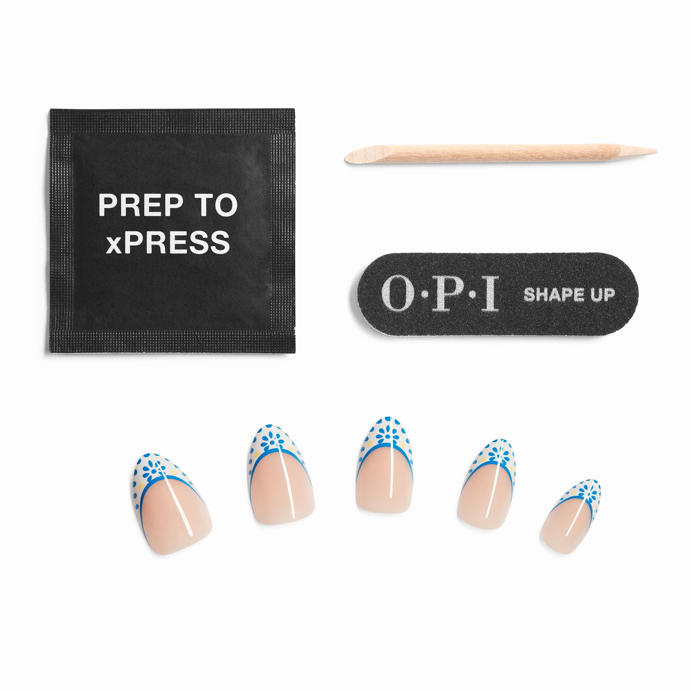 OPI Sticking Point Peel & Stick Artificial Nails with Built in Sticky Tabs, Pressed & Porcelain