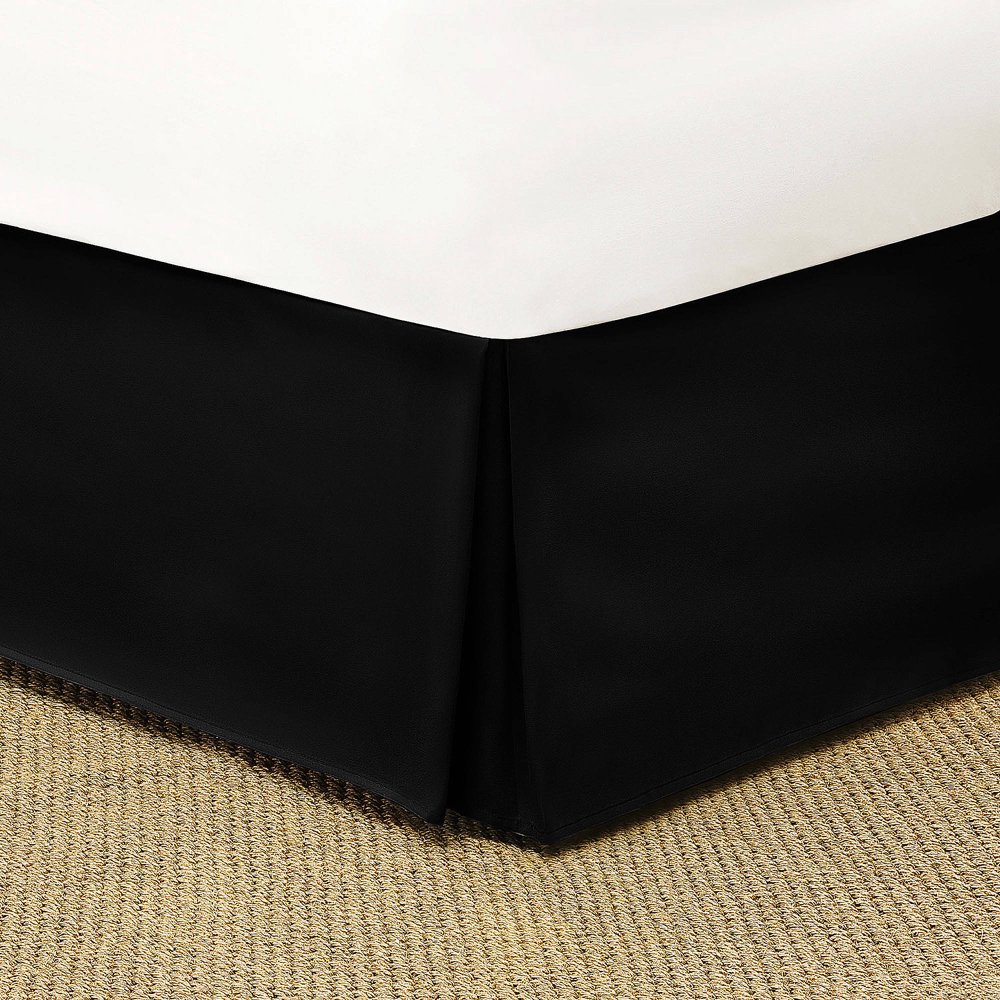 Mainstays Solid Bed Skirt, 1 Each, Twin, Black