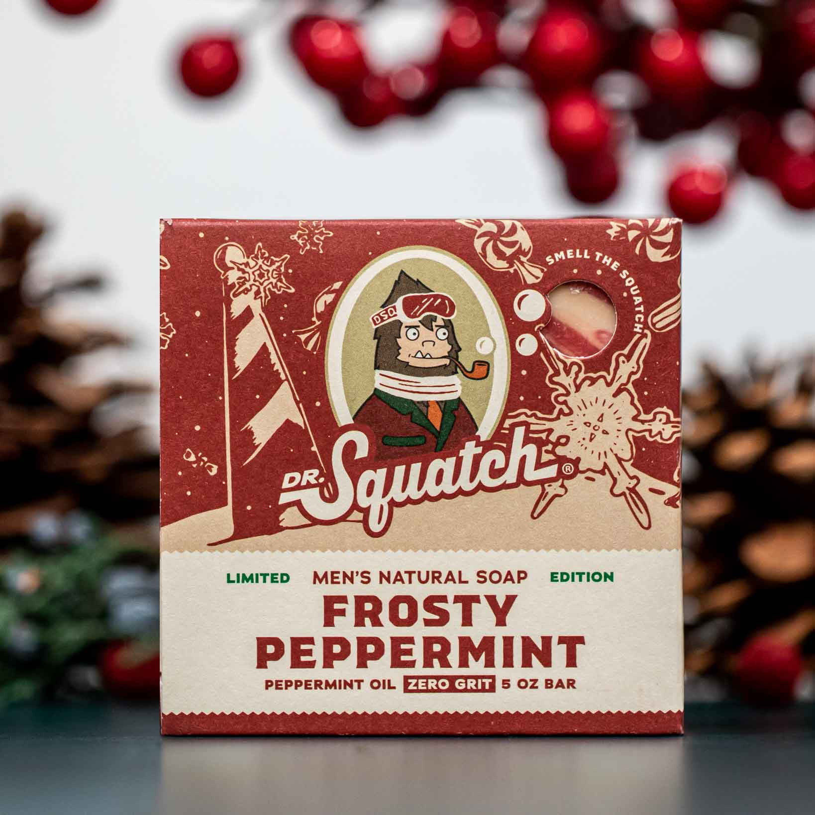 Dr Squatch (OG) “FROSTY PEPPERMINT” 3-pack 5oz *LIMITED EDITION*OUT OF  STOCK*