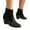 Black, variant on Tponi Womens Boots Shoes Women Boots Clearance Under S27 Womens Chelsea Boots Peak Toe High Heel Ankle-High Casual Womens Comfort Boots