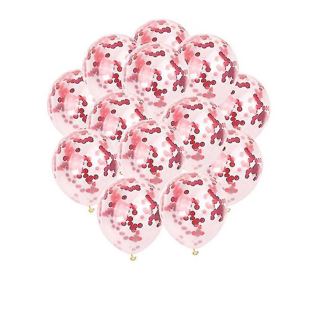Globo de lentejuelas de 12 pulgadas confeti globo fiesta de cumpleaños decorada con oro rosa