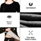 thumbnail image 4 of Camiseta interior de manga larga para mujer, camiseta interior de compresión con cuello redondo, ropa interior térmica, top delgado y transpirable, 4 of 7