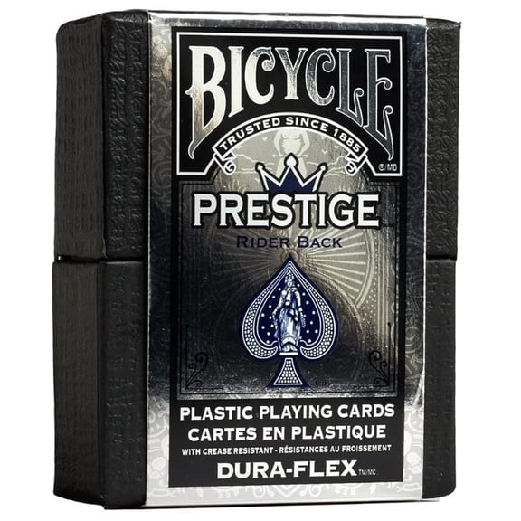Bicycle Prestige Plastic Playing Cards (Blue)