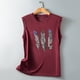 thumbnail image 5 of Moda mujer Casual sin mangas impreso señoras sudaderas Tops camisa chaleco fino Fridja qr2096, 5 of 6