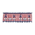 thumbnail image 1 of B Polyester Window Valance 17 72X53 94 Inches Gnome Pattern Rod Pocket Curtain For Kitchen Bathroom Living Room Decor, 1 of 6