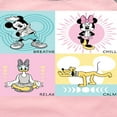 thumbnail image 3 of Mickey & Friends - Breathe Chill Relax Calm - Toddler And Youth Girls Raglan Graphic T-Shirt, 3 of 5
