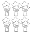 thumbnail image 4 of Wire Binder Clips, Multi Purpose Star Binder Clips Simple Style Hollow Out  For Notes Gold,Silver, 4 of 8