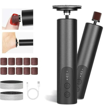 Electric Callus Remover for Feet, RUTAWZ 2-in-1 Cordless Nail Grinder – 6-Speed Foot File & Pedicure Tool