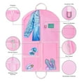 thumbnail image 4 of URSOFINE Waterproof Hanging Garment Bag 40 inch Clothes Bag with Gusset, 5 Pockets Side Zip for Dance Costumes Sports Skating Theatre Pageants Cheer Cosplay, 4 of 4