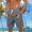 Gray, variant on Qulqfy Sweat Shorts Men Vacation Beach Beige Big & Tall Shorts Drawstring Patriotic Elastic Waist Shorts Running Shorts Men L