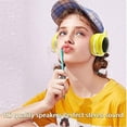 thumbnail image 5 of Auriculares inalámbricos Bluetooth 5.0 para niños con luz LED de 7 colores, auriculares con gancho para la oreja, micrófono incorporado plegable, adecuados para juegos/música/estudio de niños y niñas,, 5 of 5