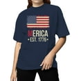 thumbnail image 2 of Vintage USA Merica Flag Women's T-shirt, 2 of 3