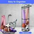 thumbnail image 4 of Garage Ball Storage Rack - Wall-Mounted Vertical Holder for Basketball, Soccer, Volleyball, Football Space-Saving Sports Organizer Garage, Home, Basement, Kids' Room, Outdoor Use, 4 of 4