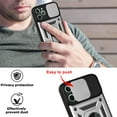 thumbnail image 5 of For Apple iPhone 11 Pro Case, Ring Kickstand Magnetic & Slide Camera Protector Military-Grade Hybrid Rugged Drop Protection Phone Cover, 5 of 7