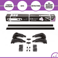 thumbnail image 4 of ERKUL Roof Rack Cross Bars Fits Lexus NX200T NX300 NX300H 2015-2021 Aluminum Black, 4 of 6