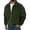 Army Green, variant on Josdec Men's Lapel Full Zip Corduroy Bomber Jacket, Elastic Cuffs Casual Outerwear Solid Color for Street Daily S‑2XL