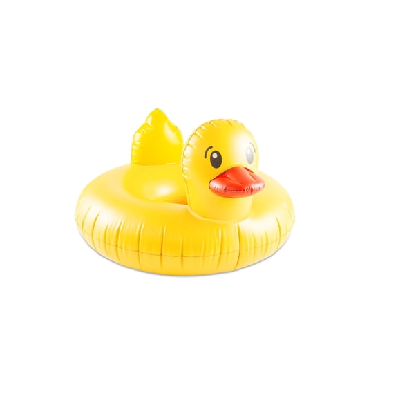 GIANT 4 FT Inflatable Rubber Duckie Ducky Duck Pool Float Raft - BigMouth Inc
