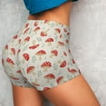 thumbnail image 3 of KLL Cartoon Flat Mushrooms Pattern Workout Shorts for Women Scrunch Short Gym Yoga Running Sport Active Exercise Fitness Shorts, 3 of 8