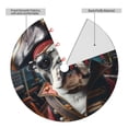thumbnail image 2 of Sikiie Pirate Bulldog On Deck 30-48 inches {designName} Print Christmas Tree Skirt Snowman Xmas Tree Skirt with Edge Christmas Decorations for Holiday Party-36", 2 of 7