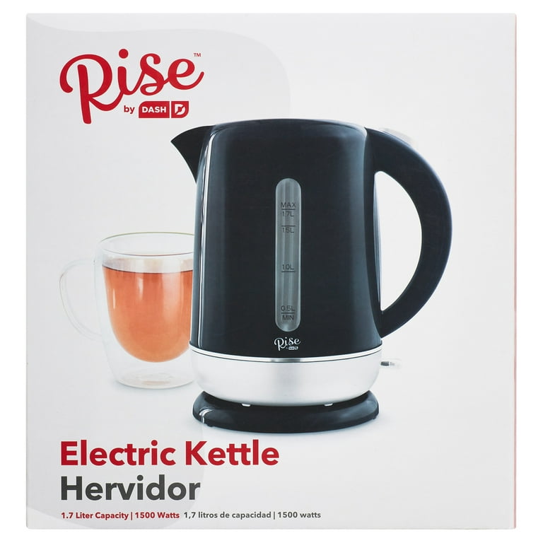 Rise by Dash 6056035 1.7 Litre Polypropylene Electric Tea Kettle Black