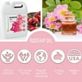 thumbnail image 4 of Rosehip Oil for Skin Face Body Hair Nails 16oz Cold Pressed Unrefined Rose Hip Seed Oil Moisturizing Facial Oil Bulk Aceite Rosa Mosqueta Puro 100 Organico Rose Oil For Face Oil For Dry Skin, 4 of 6