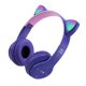thumbnail image 2 of Gaming Headset Cat Ear Over-Ear Audífonos Stereo Bass para PC Teléfono (Púrpura), 2 of 7