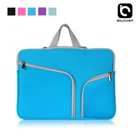 Thickest Protective Slim Sleeve Laptop Case Cover Pouch,iClover 13.3"/13inch for MacBook Air Apple Samsung Chromebook HP Portable Waterproof Laptop Sleeve Liner Soft Sleeve Bag Case Blue