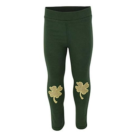 

Unique Baby Girls St Patrick s Day Gold Clover Leggings (Girls 18 Months)