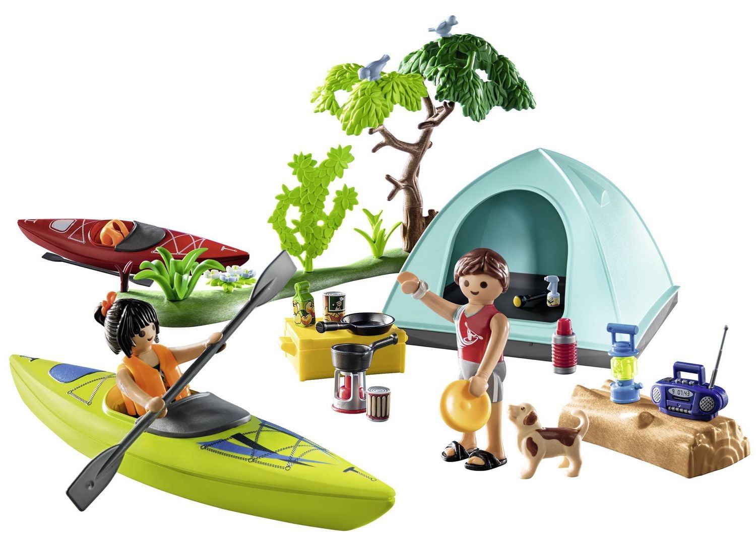 Playmobil Famille et tente jouet