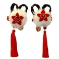 thumbnail image 1 of Horquilla con flecos y bolas de pelo para niña, accesorios para el cabello de Año Nuevo Chino, 1 of 5