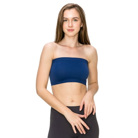

Kurve by Idea Seamless Mini Bandeau Strapless Tube Top Bra Made in USA