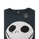 thumbnail image 2 of Pesadilla antes de Navidad - Camiseta con costuras de Jack Skellington para mujer (Carbón), 2 of 3