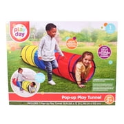 Play Day Pop-up Tunnel and Tent, Polyester Material for Indoor and Outdoor Use, Children Ages 3+